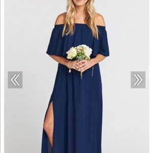 Show Me Your Mumu Hacienda dress navy